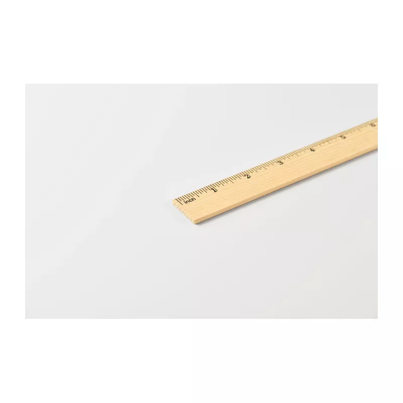 Linijka z drewna sosnowego 30 cm RULER30 - Drewna (MO2918-40)