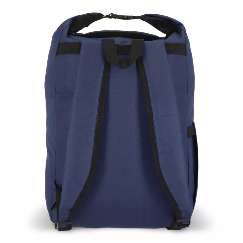 Plecak z klamrą R-PET 600D Rolltop 20L - ciemnoniebieski (LT95352-N0010)