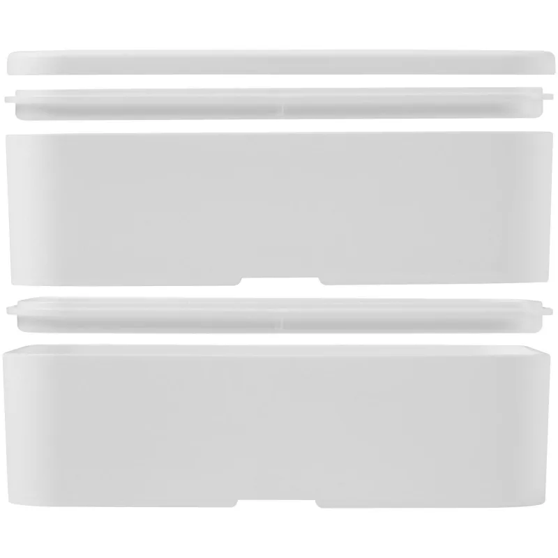 MIYO Pure dwupoziomowe pudełko na lunch - Biały (21047201)
