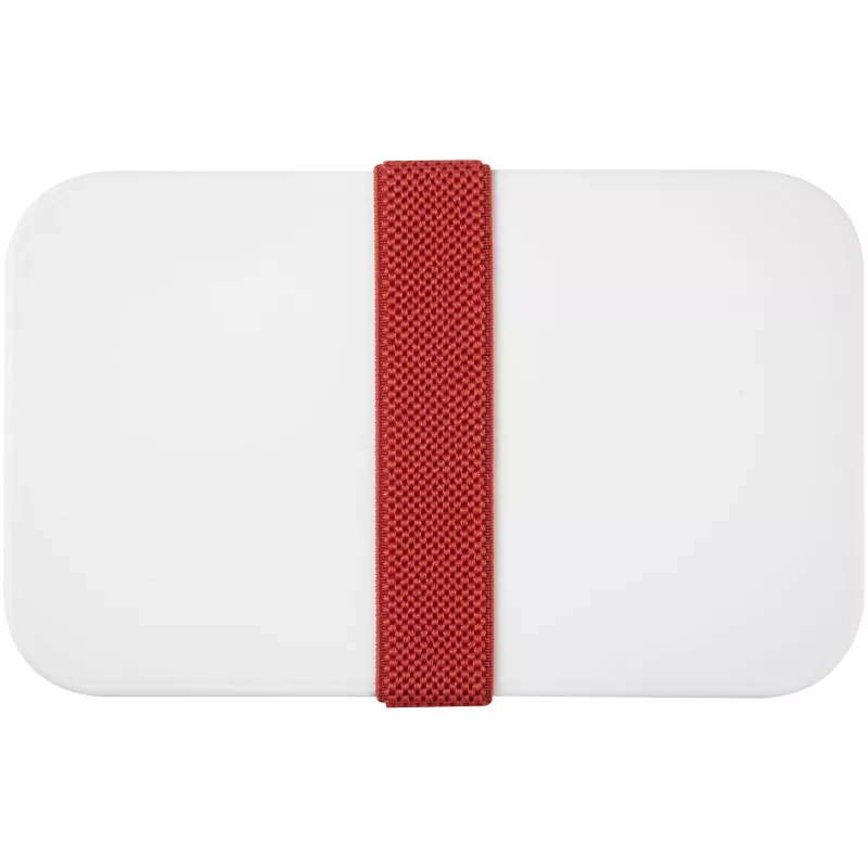 Dwupoziomowe pudełko na lunch 2 x 700 m MIYO - Biały-Czerwony (21047008)