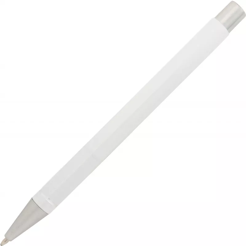 Długopis metalowy półżelowy ALMEIRA - biały (374106)