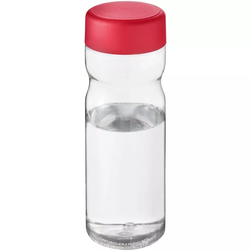 H2O Eco Base screw cap water bottle 650 ml - Czerwony-Przezroczysty (21043594)