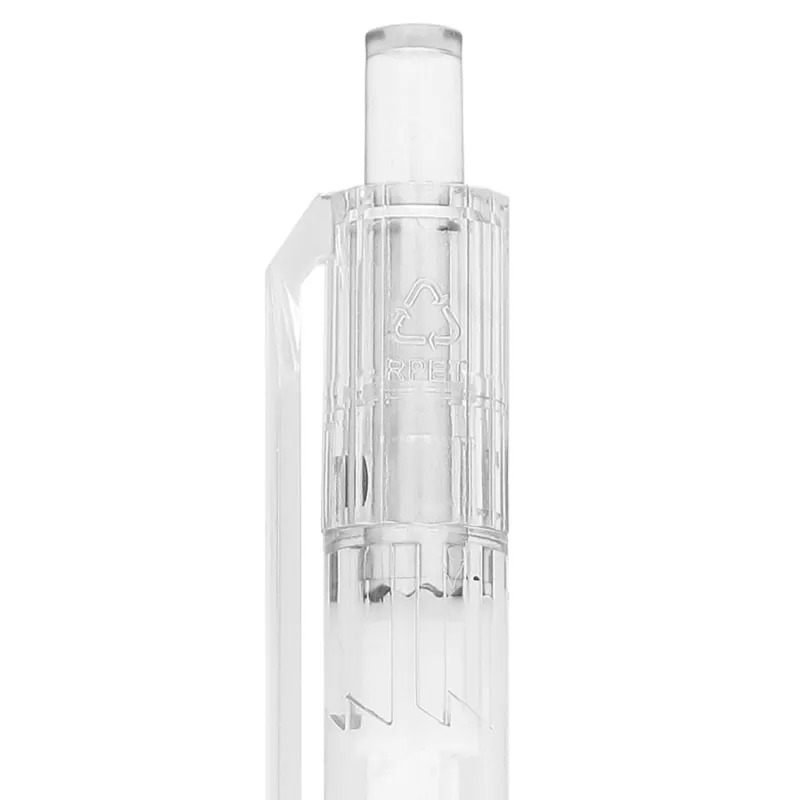 Długopis z R-PET - biały transparentny (LT80562-N0401)