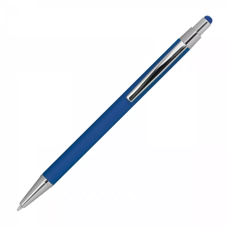 Długopis metalowy touch pen soft touch PAULA - niebieski (1096404)