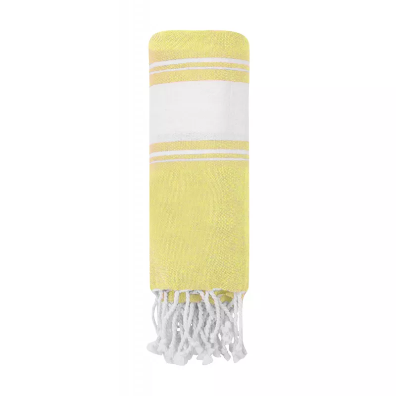 Ręcznik plażowy 90 x 180 cm Botari 80% bawełny / 20% poliestru - żółty (AP733851-02)