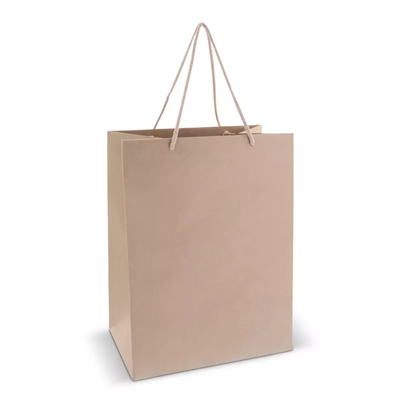 Papierowa torba 30x40x20 cm z uchwytami ze sznurka 120g/m²  - brązowy (LT91627-N0051)