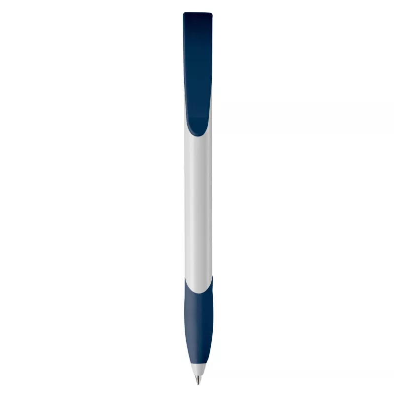 Długopis Apollo (kolor nietransparentny) - biało / ciemnoniebieski (LT87100-N0110)