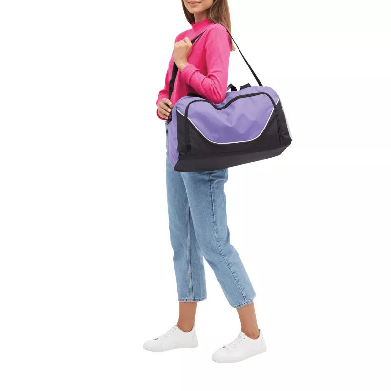 Sportowa torba - czarny, fioletowy (56-0808535)