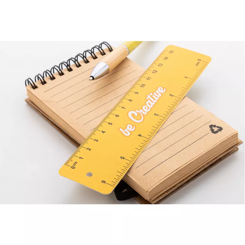 Samler personalizowana papierowa linijka - biały (AP716840)