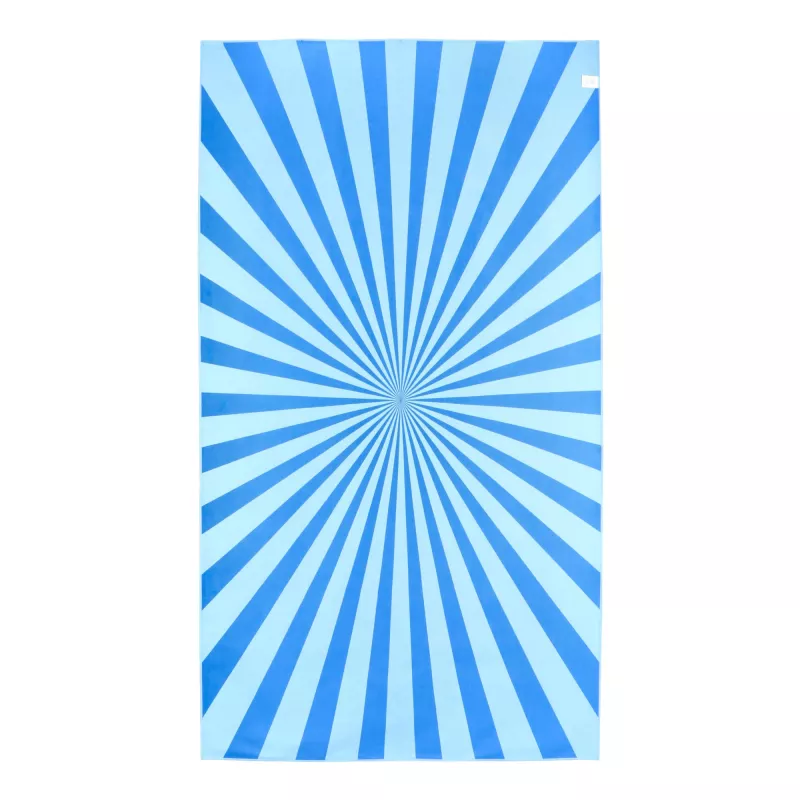 Szybkoschnący ręcznik plażowy R-PET 100×180 cm, sublimacja - niebieski (LT97215-N0011)