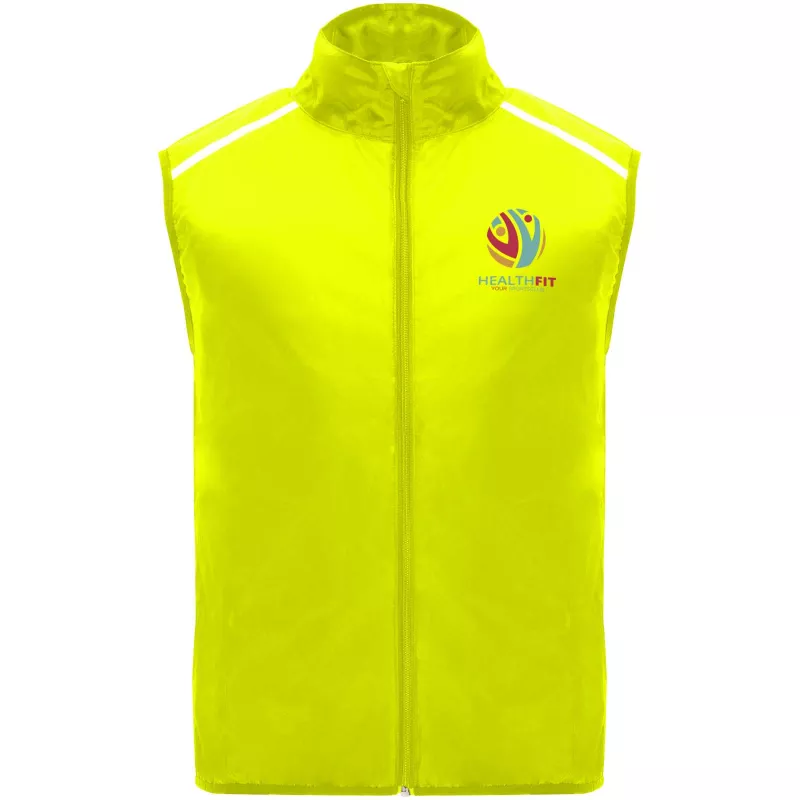 Jannu lekki ocieplacz unisex do biegania - Fluor Yellow (R6684-FLYELLOW)