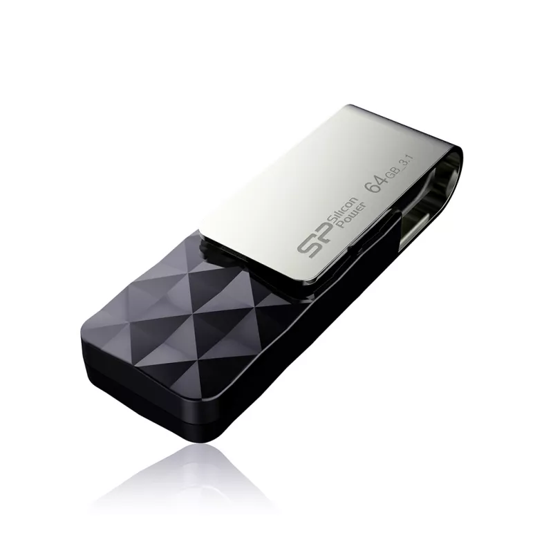 Pendrive Blaze B30, 8GB 3.1 Silicon Power - czarny (EG814003 64GB)