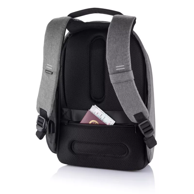 Bobby Hero Regular plecak chroniący przed kieszonkowcami - szary, czarny (P705.292)