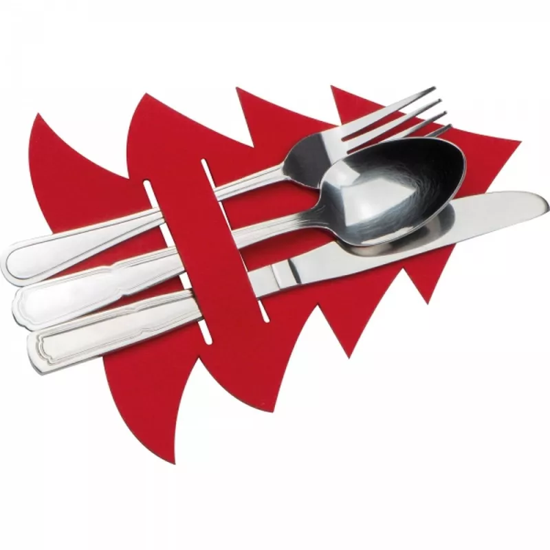 Podkładki do sztućców XMAS LOREDANA - czerwony (8317105)