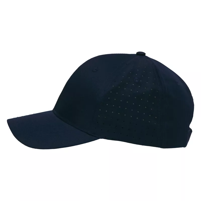 Czapka z daszkiem 6-panelowa z poliestru poly twill z perforacją 160 g/m² #3975 - Granatowy (HW-3975-NAVY)