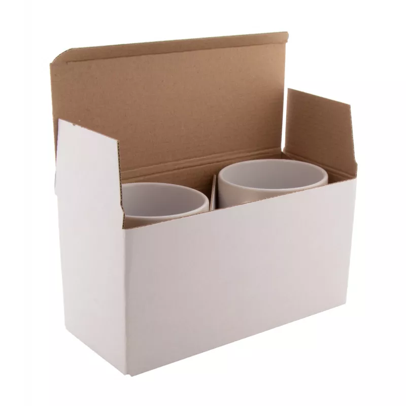 CreaBox Mug Double personalizowane pudełko na dwa kubki - biały (AP716180-01)