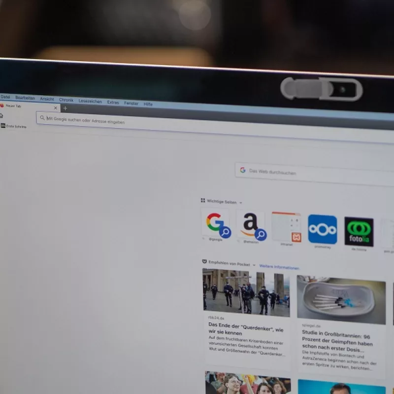 Zaślepka na kamerę w laptopie VIVIAN - szary (2253307)