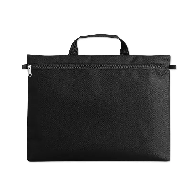 Torba na dokumenty z poliestru 600D AMANTA - Czarny (MO8346-03)