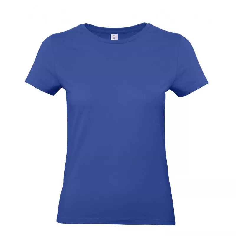Damska koszulka reklamowa 185 g/m² B&C #E190 / WOMEN - Cobalt Blue (008) (TW04T/E190-COBALT BLUE)