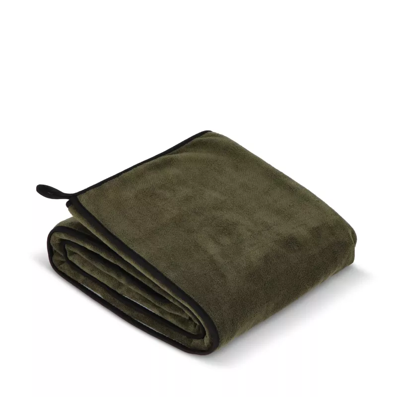 Dwuwarstwowy koc coral fleece 120 × 150 cm (500 g/m²) sublimacja - Dried Green (LT97216-N0049)