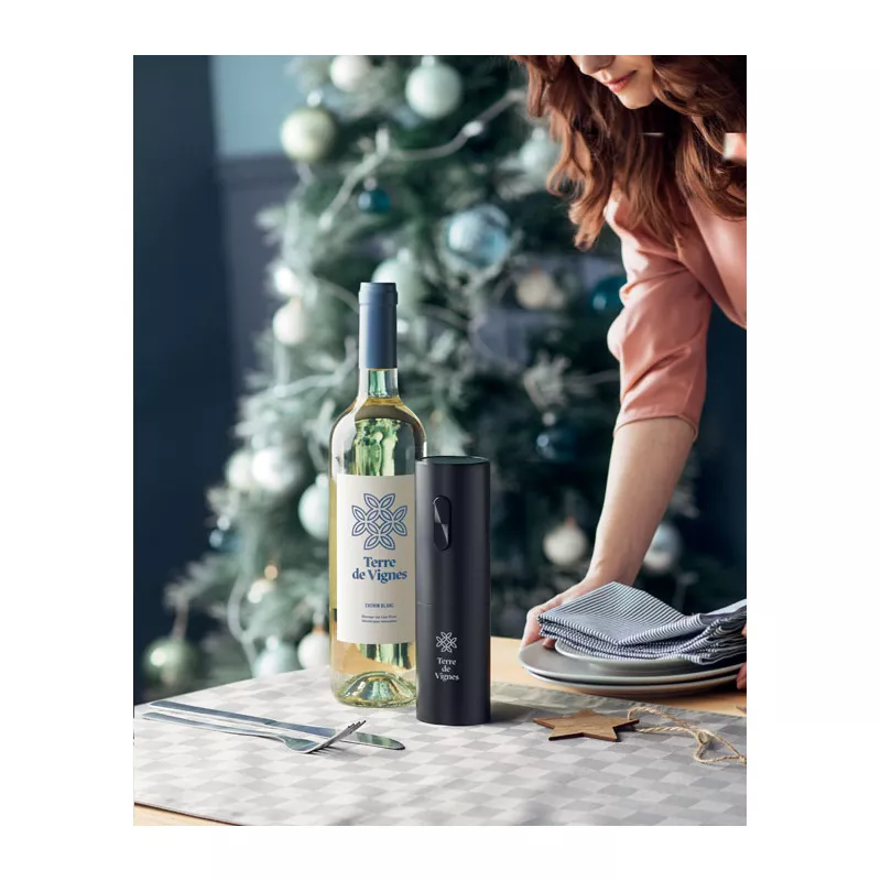 Otwieracz do wina elektryczny VINO - Czarny (MO2291-03)