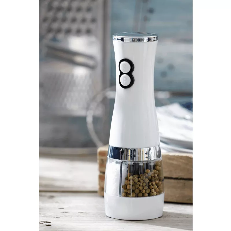 Młynek do soli i pieprzu SALT N´ PEPPER - biały, srebrny (58-0300615)