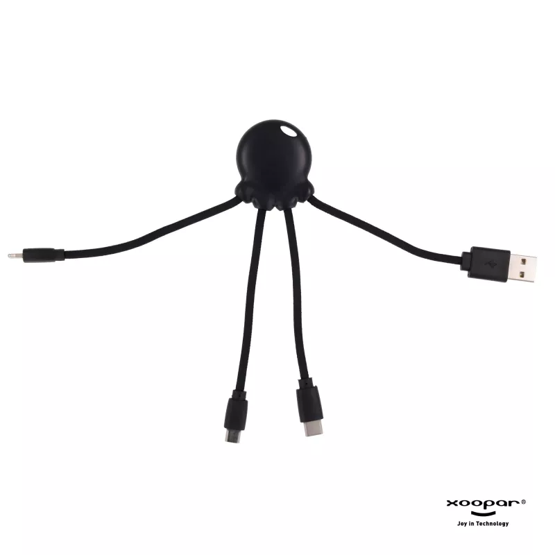 2087 | Xoopar Octopus Charging cable - czarny (LT41005-N0002)
