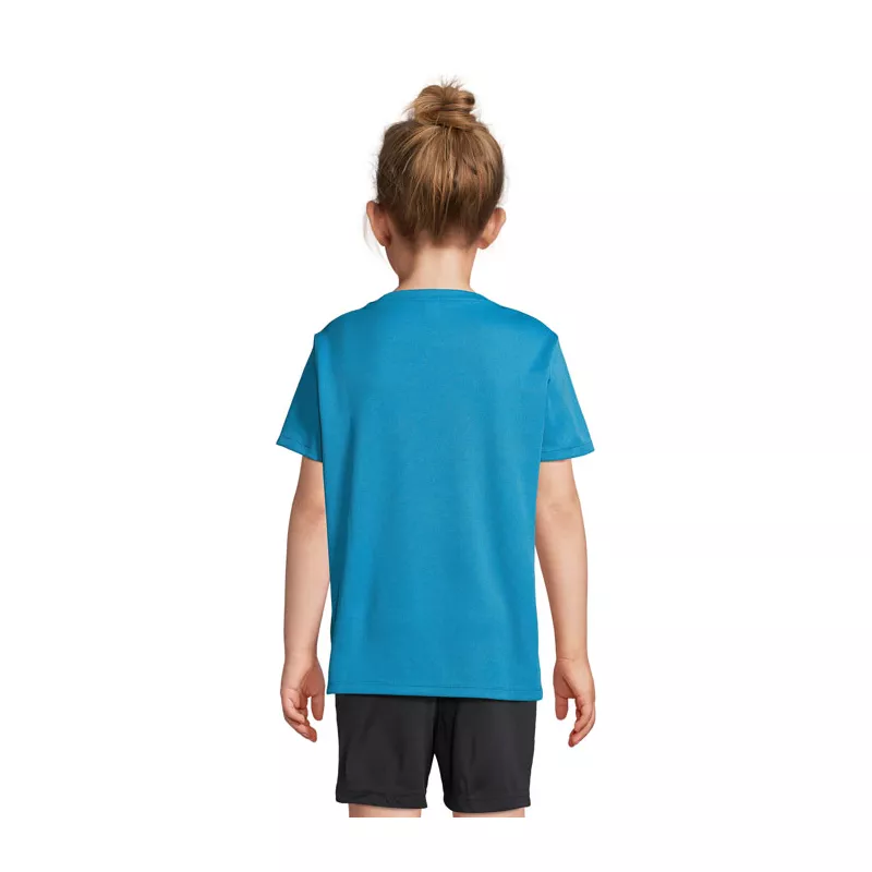 Koszulka sportowa dziecięca Sol's SPRINT KIDS - Aqua (S04773-AQ)