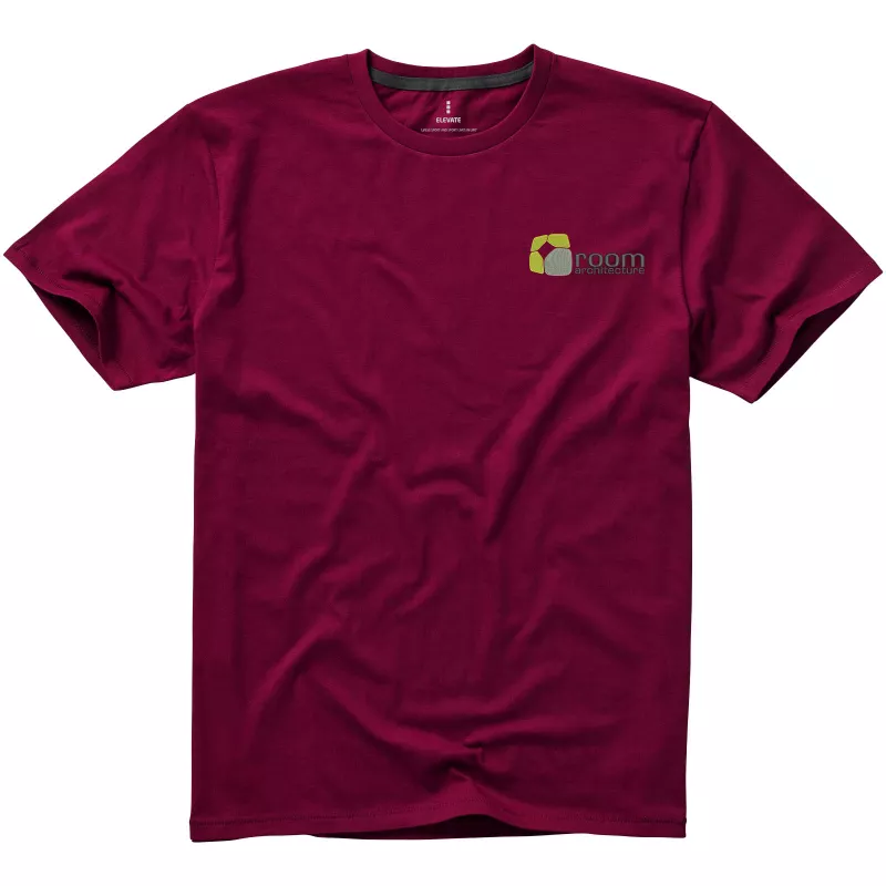 Męski T-shirt 160 g/m²  Elevate Life Nanaimo - Bordo (38011-BURGUND)