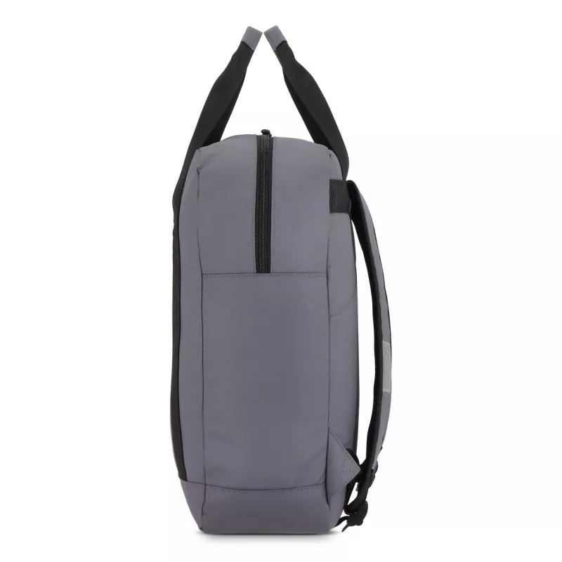 Plecak z powłoką PU, wykonany z materiału R-PET 600D, 27,5 x 12 x 37,5 cm, 12 l - szary (LT95362-N0061)