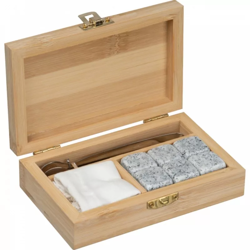 Granitowe kostki do drinków EWA - beżowy (8461013)