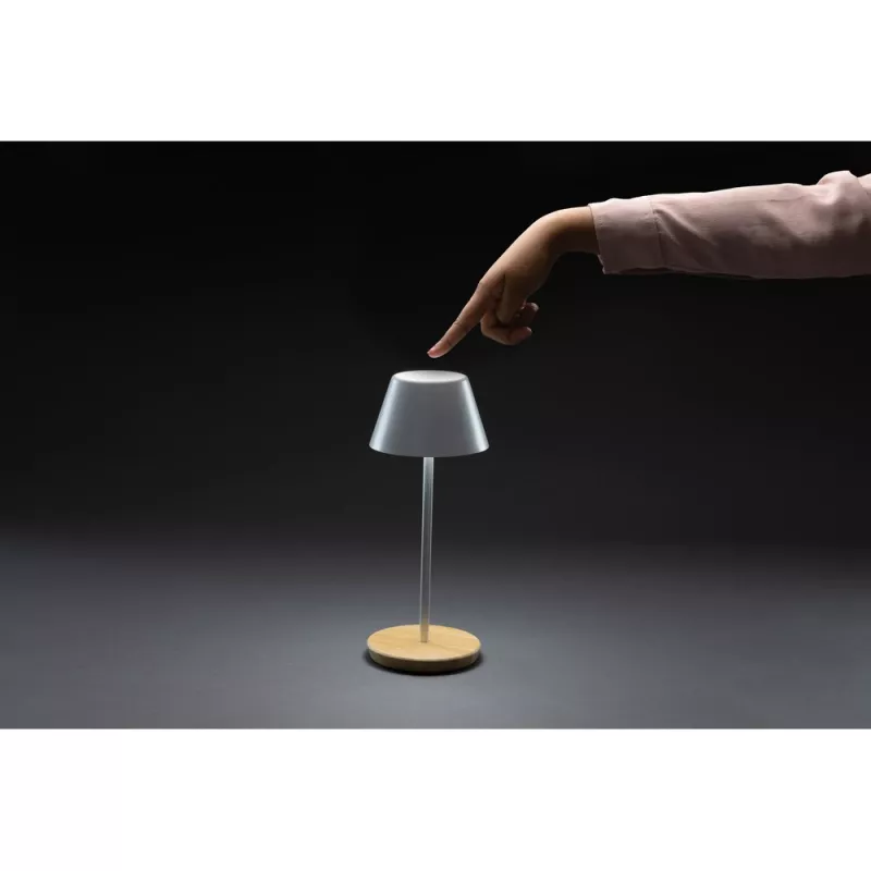Lampka na biurko Pure Glowe, plastik z recyklingu - biały (P513.283)