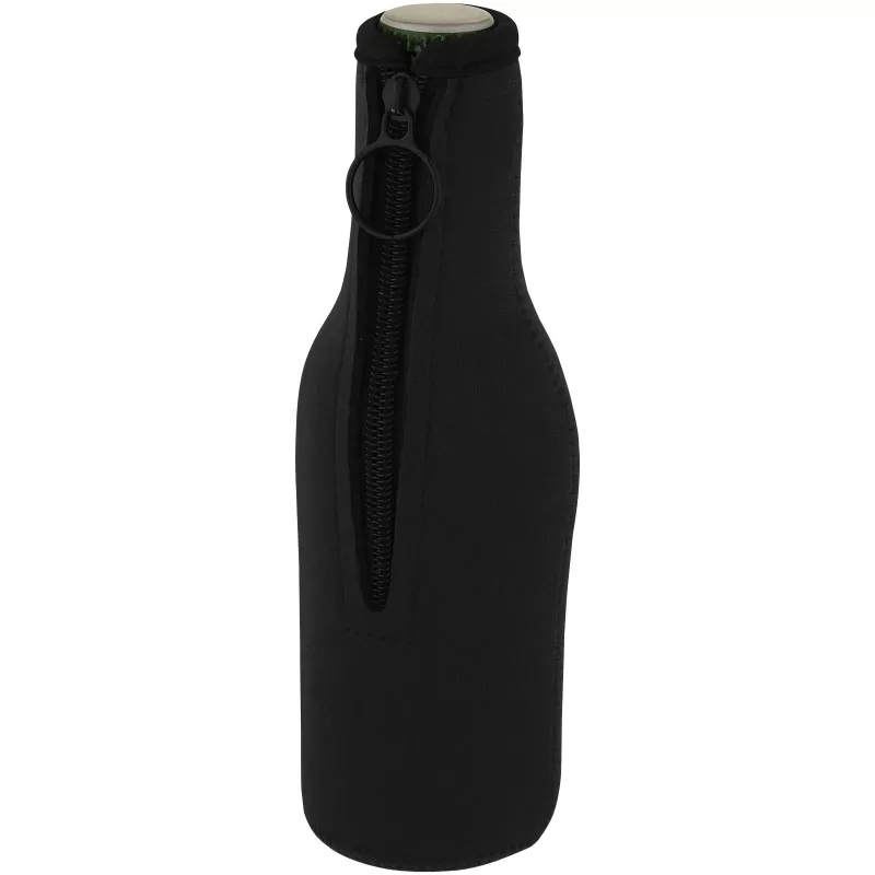Uchwyt na butelkę z neoprenu z recyklingu Fris - Czarny (11328790)