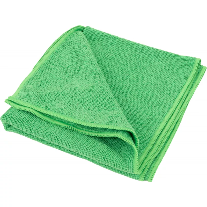 Mały ręcznik z mikrofibry 160 g/m² HUGH - zielony (7475409)