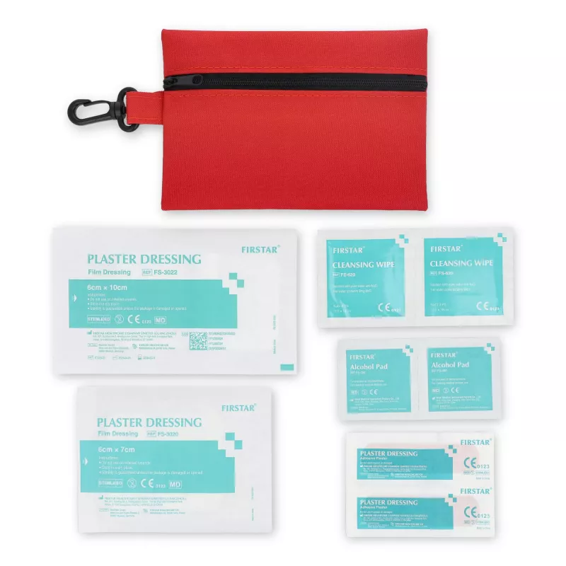 13-elementowa Apteczka pierwszej pomocy Denali - czerwony (LT90311-N0021)