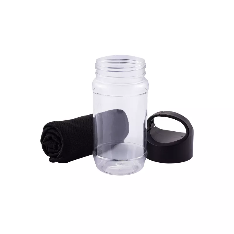 Ręcznik chłodzący w butelce Feel cool - czarny (R07984.02)