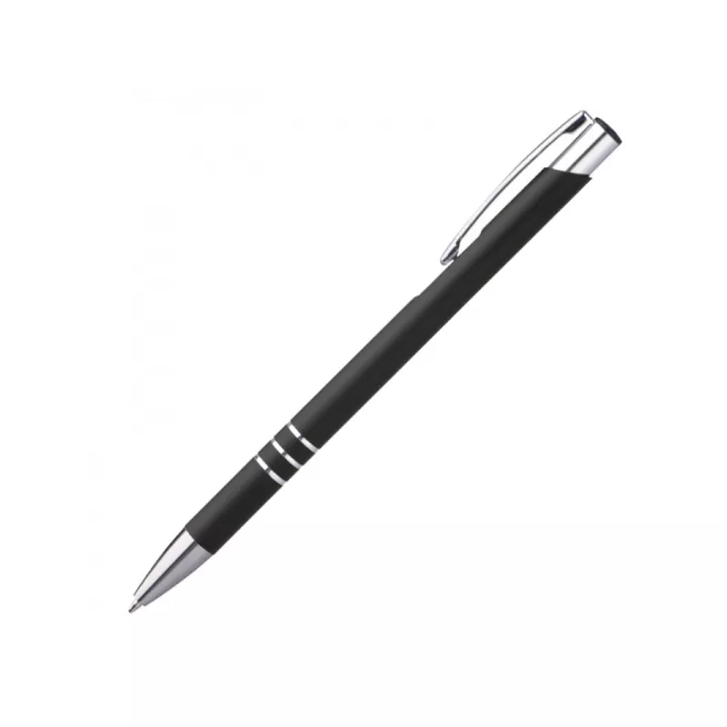 Długopis metalowy soft touch NEW JERSEY - czarny (055503)