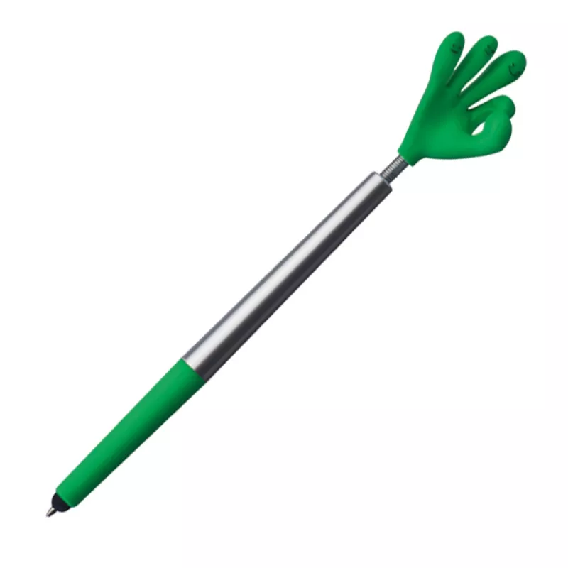 Długopis plastikowy CrisMa Smile Hand - zielony (1341509)