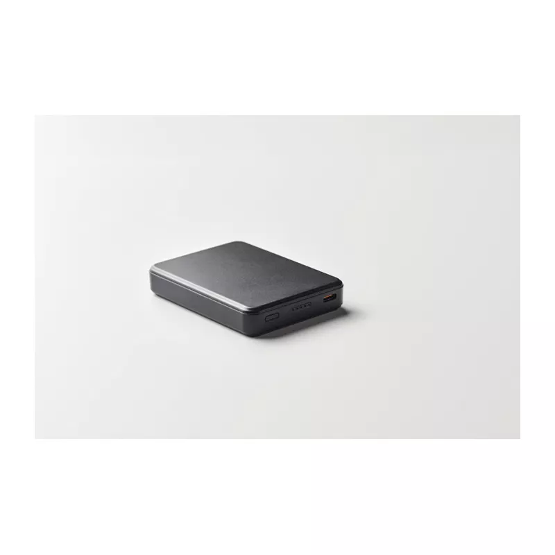 Powerbank 5000 mAh PD 20W z ABS z recyklingu KLEINPOW - Czarny (MO2602-03)