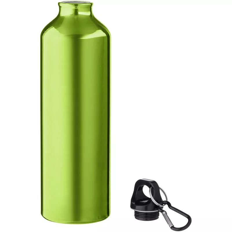 Butelka reklamowa 770 ml Oregon aluminiowa z karabińczykiem - Limonka (10029702)