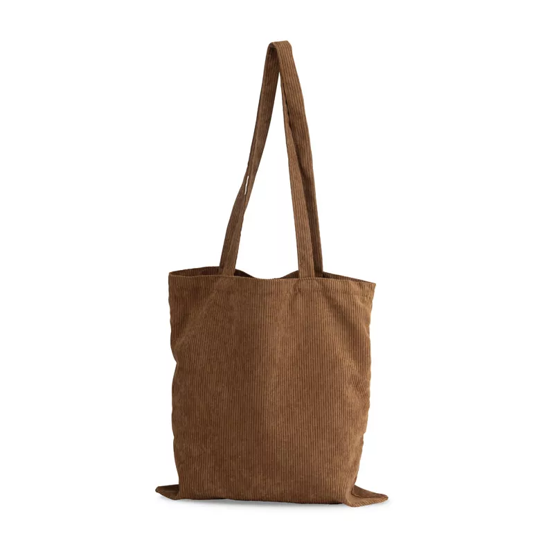 Torba z tkaniny przypominającej sztruks CORDELLA - brązowy (20528-09)