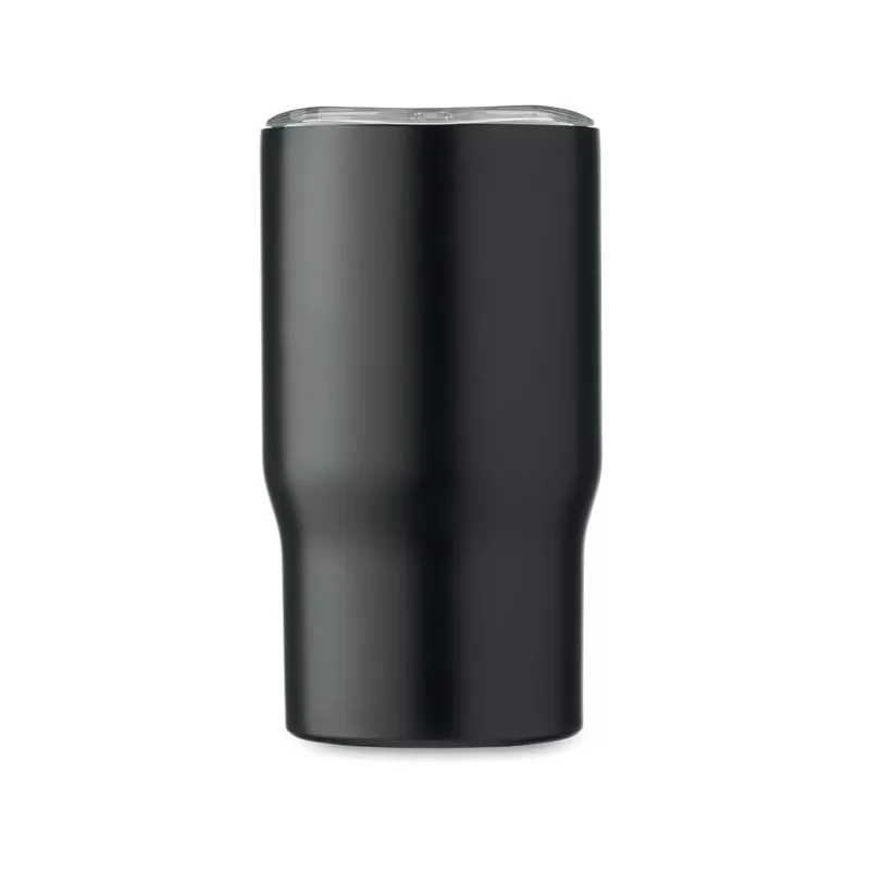 Kubek termiczny ze stali z recyklingu 350 ml TUMBOO - Czarny (MO2499-03)