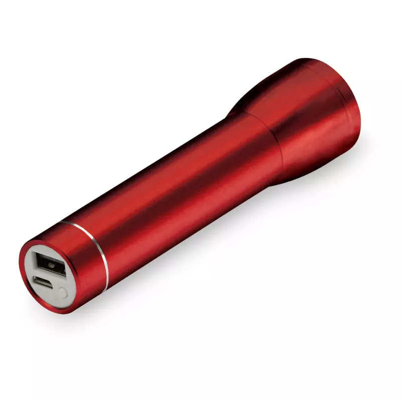 Powerbank latarka 2200mAh - czerwony (LT91020-N0021)