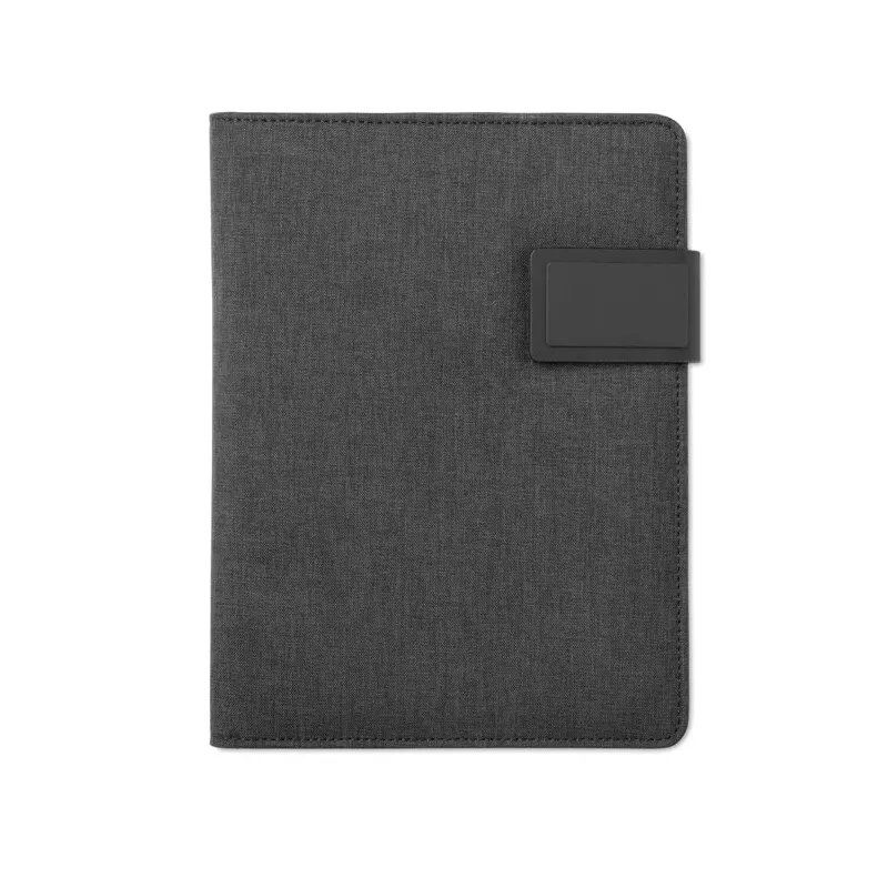 Teczka A5 z powerbankiem 4000 mAh POWERNOTY - Czarny (MO9231-03)