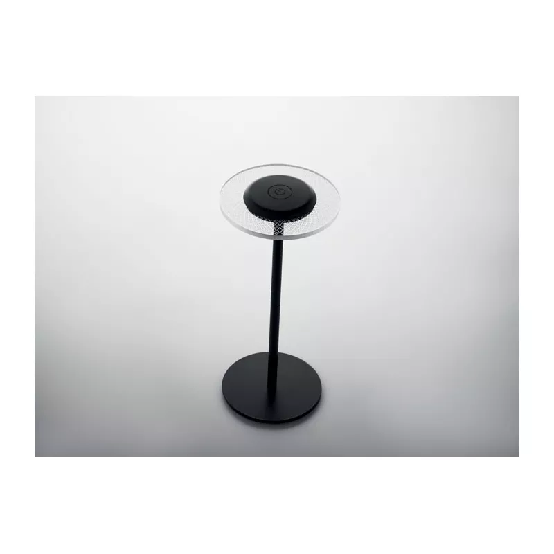 Lampka stołowa LED RGB metalowa z akumulatorem LOUNGE - Czarny (MO2950-03)