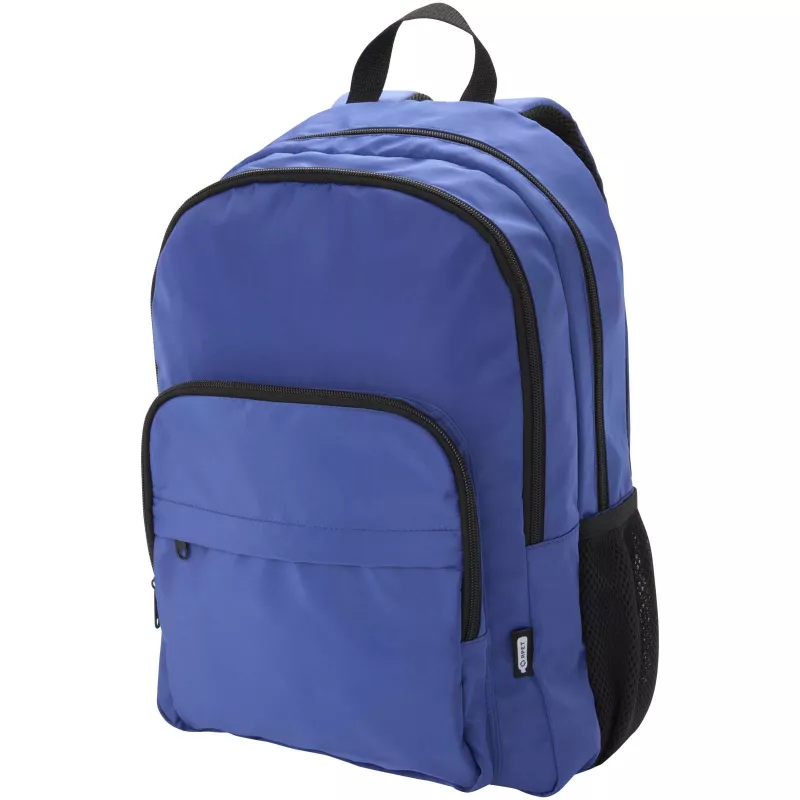 Trend Plus plecak na laptopa o przekątnej 15-cali o pojemności 20 l wykonany z materiałów z recyklingu z certyfikatem GRS - Błękit królewski (13008653)