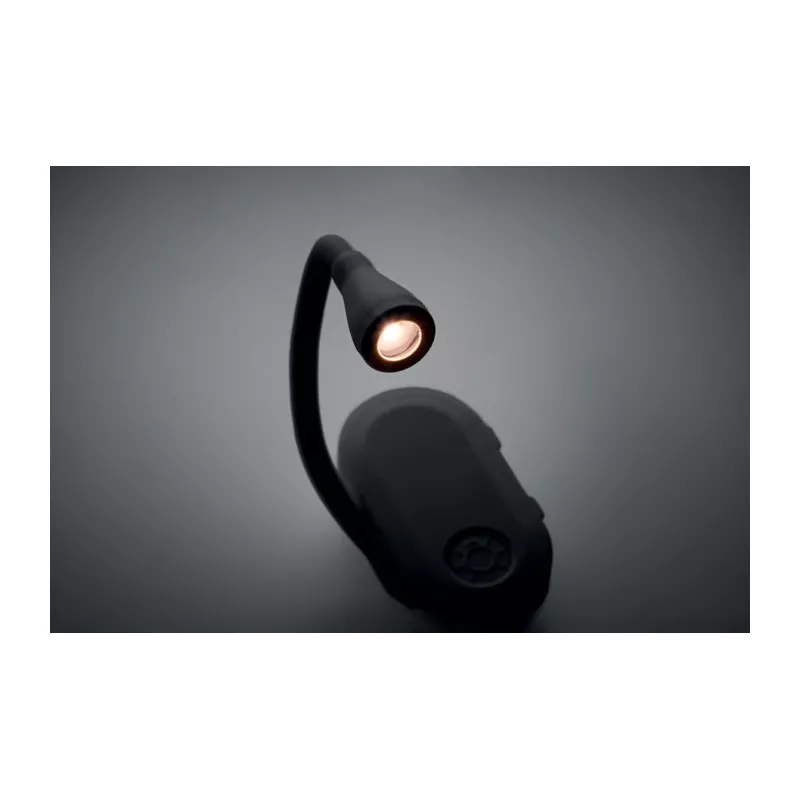 Lampka LED do książki z akumulatorem SCENE REPLA - Czarny (MO3241-03)