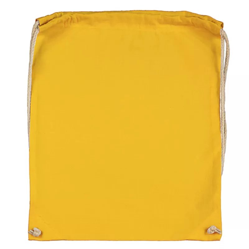 Plecak bawełniany na sznurkach Jassz 140 g/m², 38 x 42 cm - Yellow (602.57-YELLOW)
