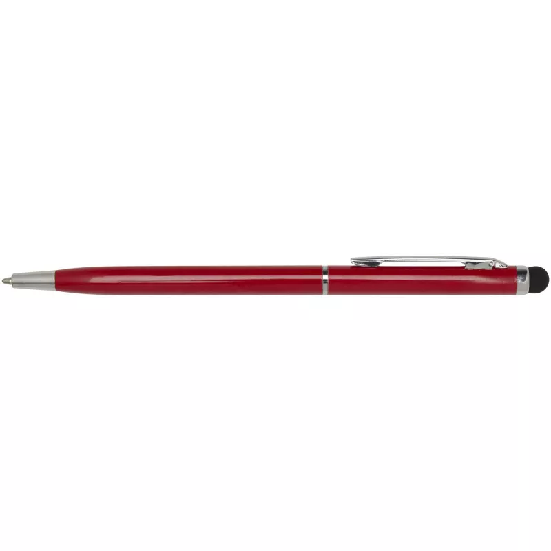 Ore aluminium ballpoint pen with stylus - Czerwony (10625621)