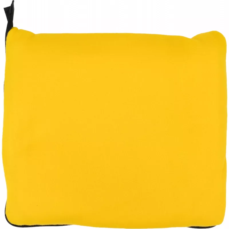 Koc z polaru/poduszka 2w1 RADCLIFF - żółty (277508)